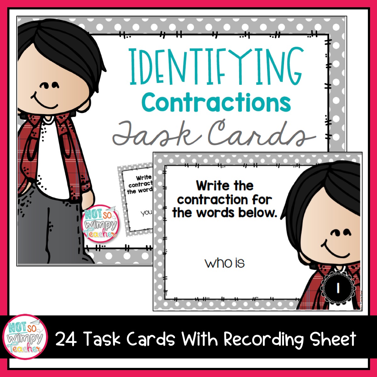 Grammar Second Grade Activities: Contractions - Not So Wimpy Teacher