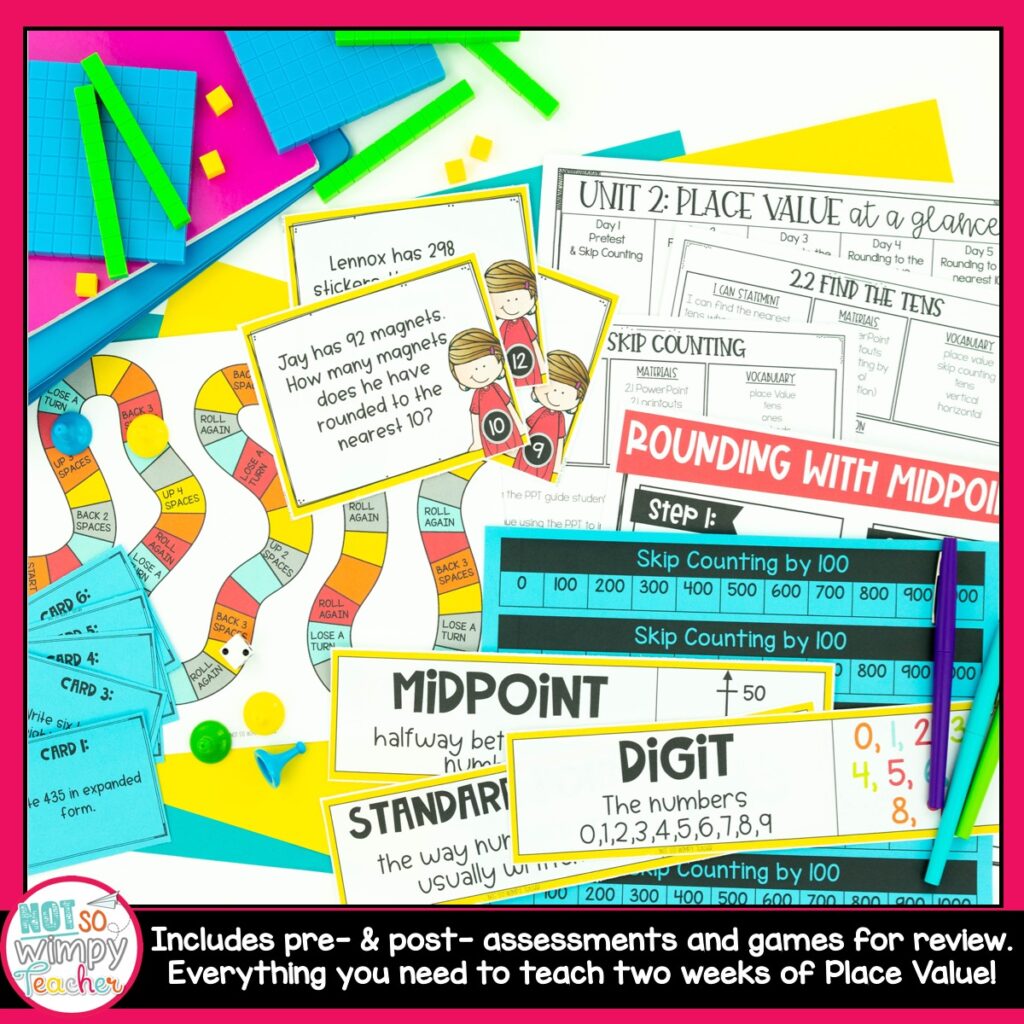 Place Value Unit with Activities for THIRD GRADE - Not So Wimpy Teacher