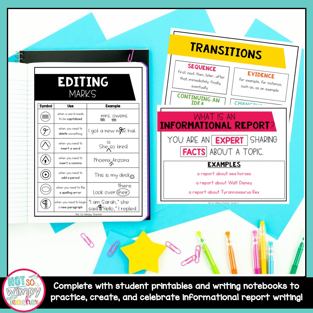 Informational Writing Unit SECOND GRADE - Not So Wimpy Teacher