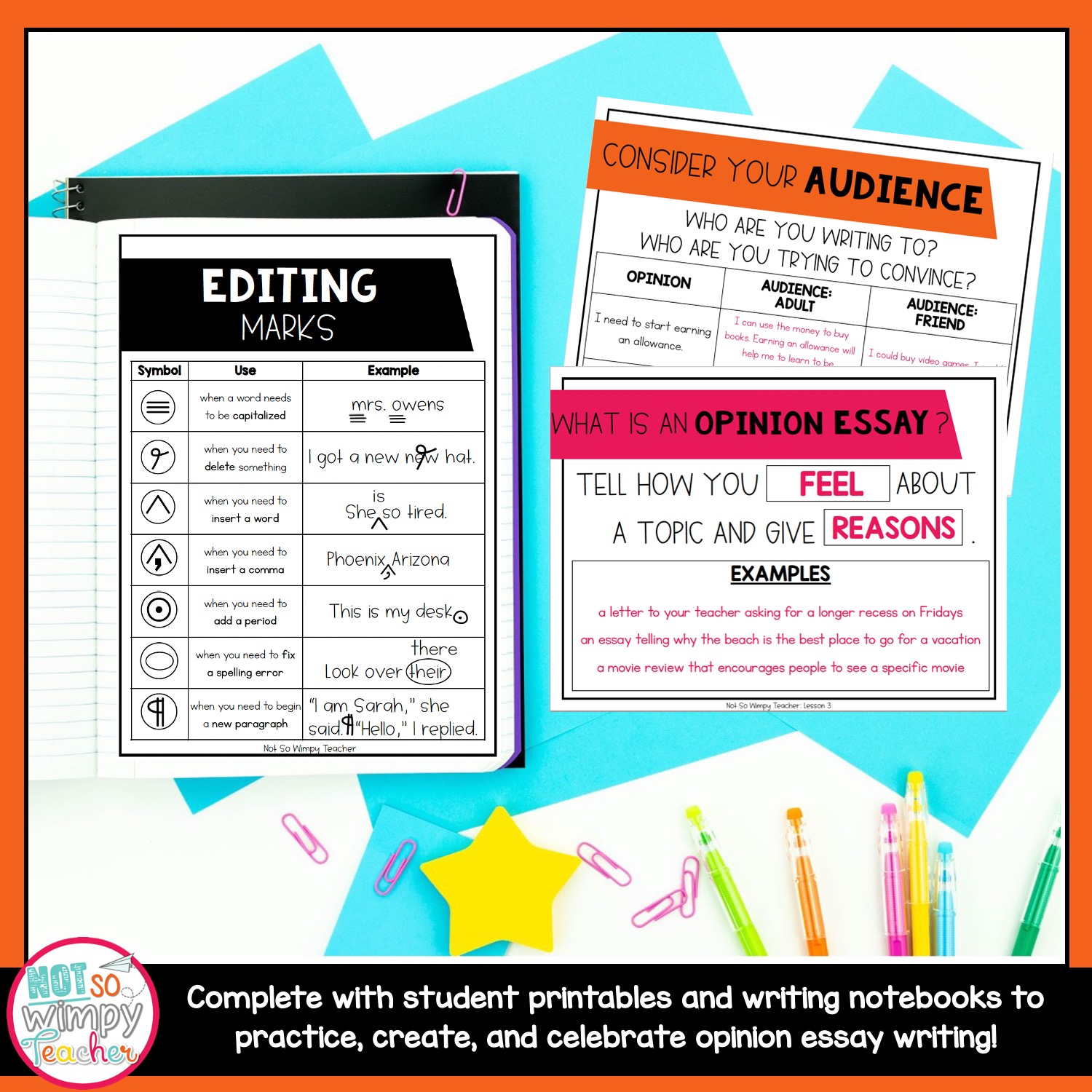Opinion Writing Unit FOURTH GRADE - Not So Wimpy Teacher