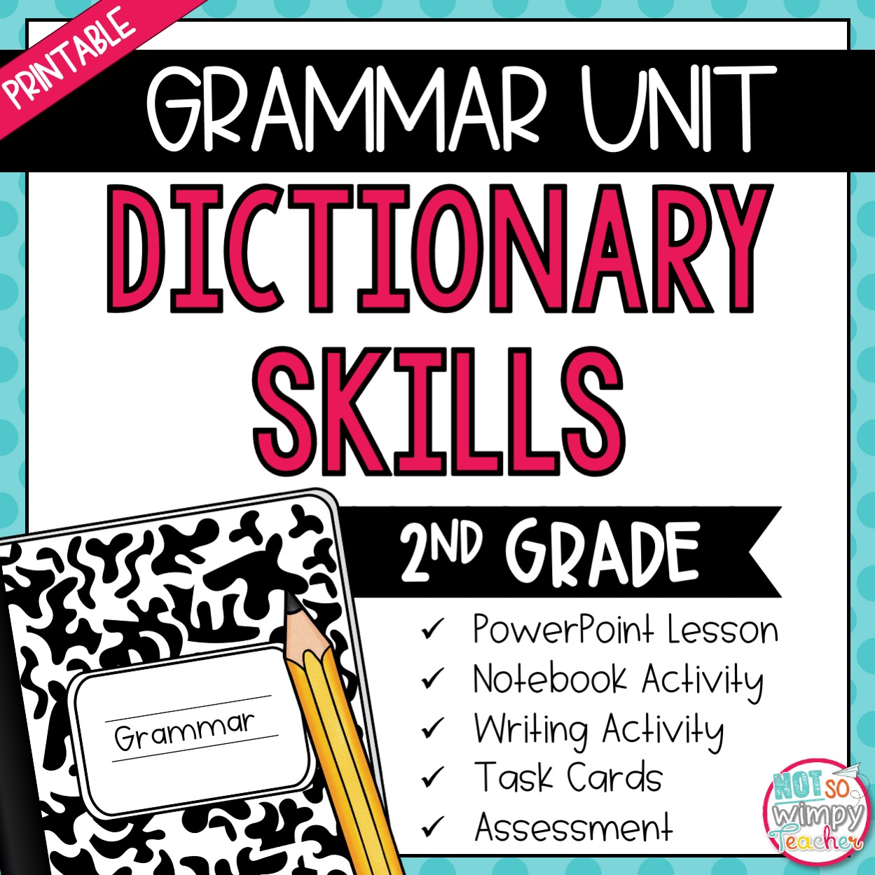 Grammar Second Grade Activities: Dictionary Skills - Not So Wimpy Teacher