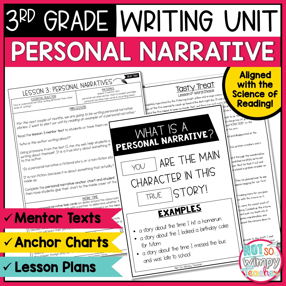 Personal Narrative Writing Unit THIRD GRADE - Not So Wimpy Teacher