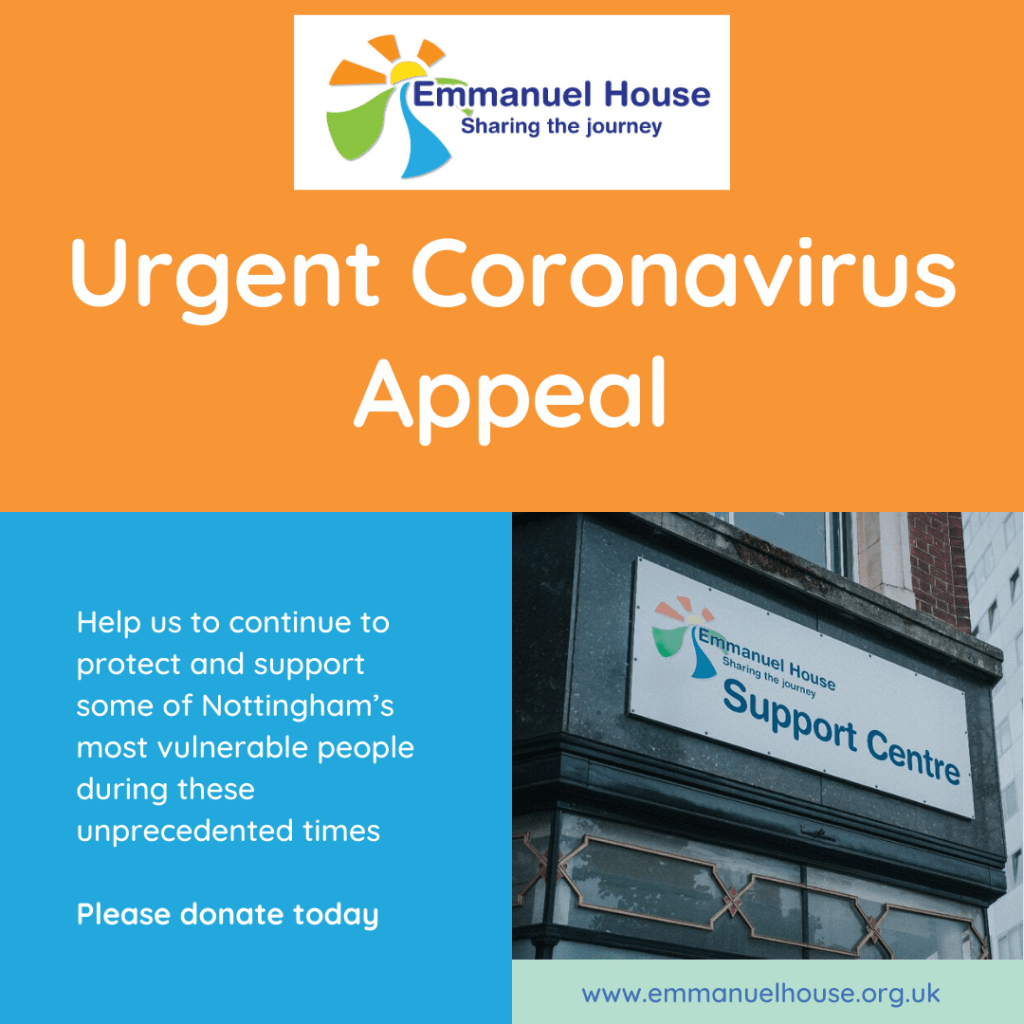 Notts homeless charity launches emergency coronavirus appeal after loss