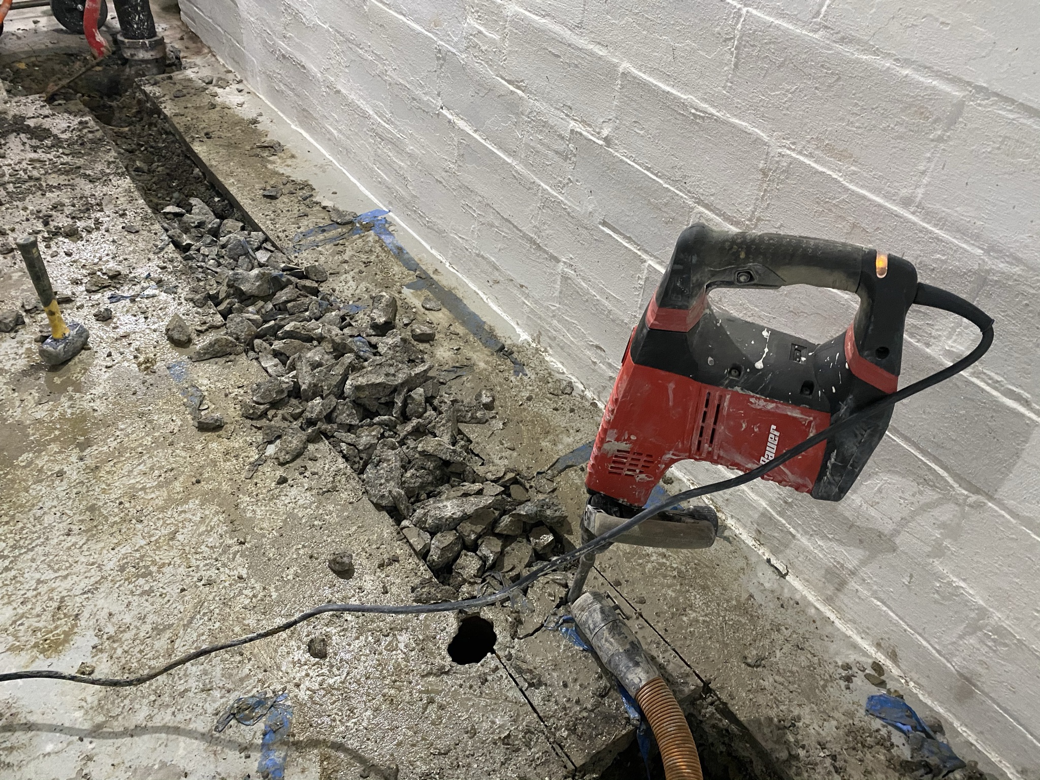 How to Cut Basement Floor not waiting to live