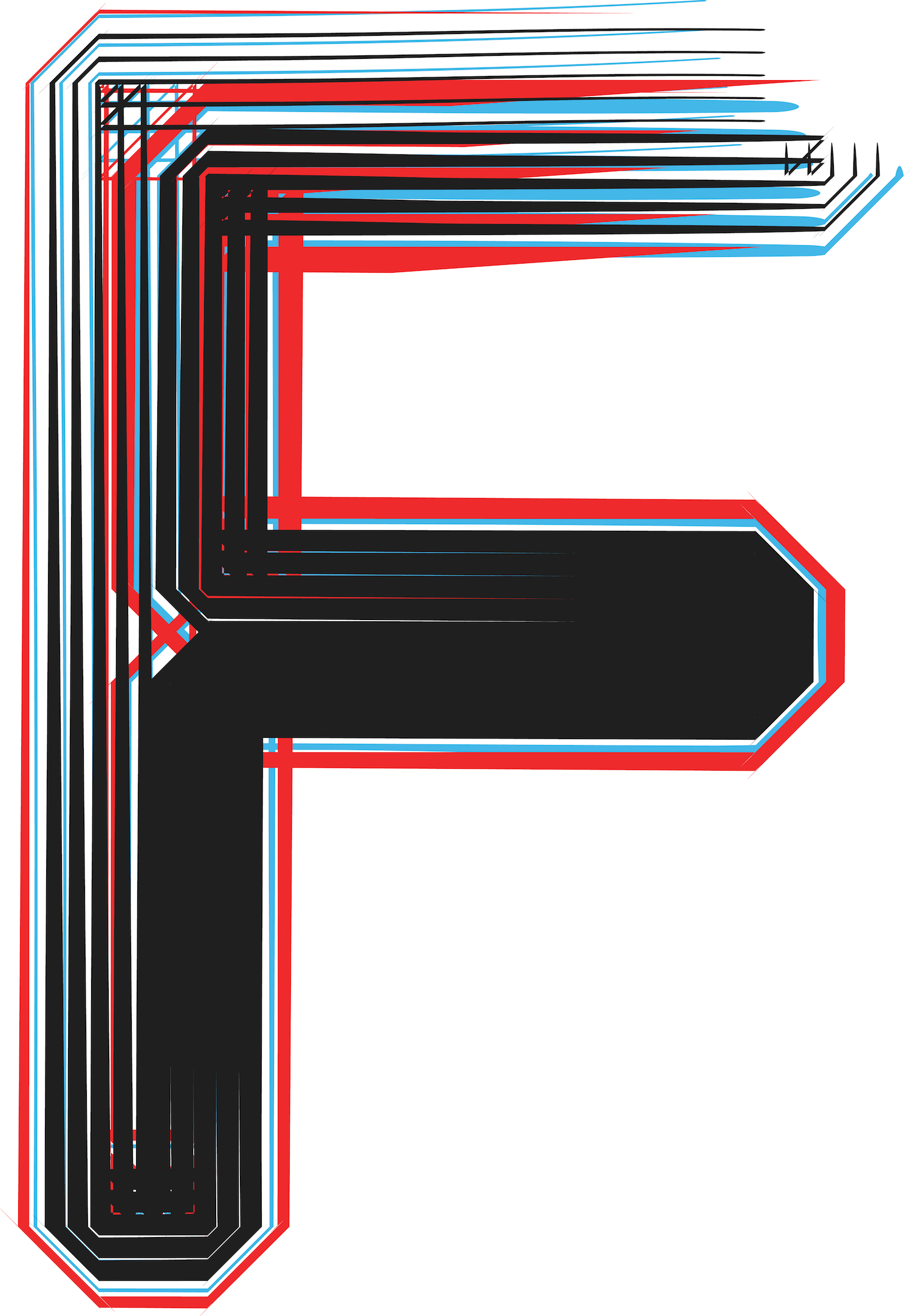 Font illustration letter F Not Your Average Jo Communications