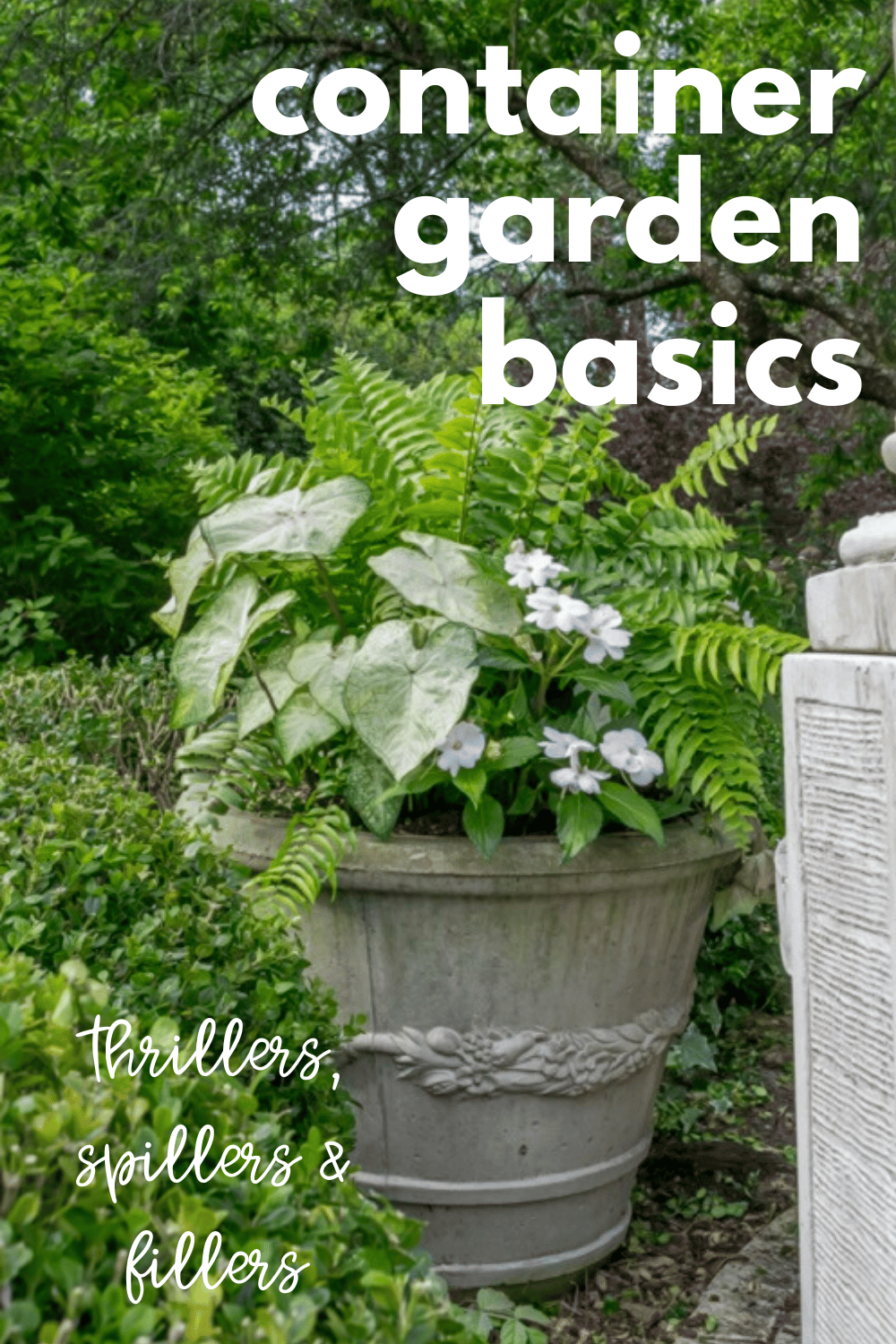 Container Gardening Basics Thrillers, Fillers and Spillers · Nourish