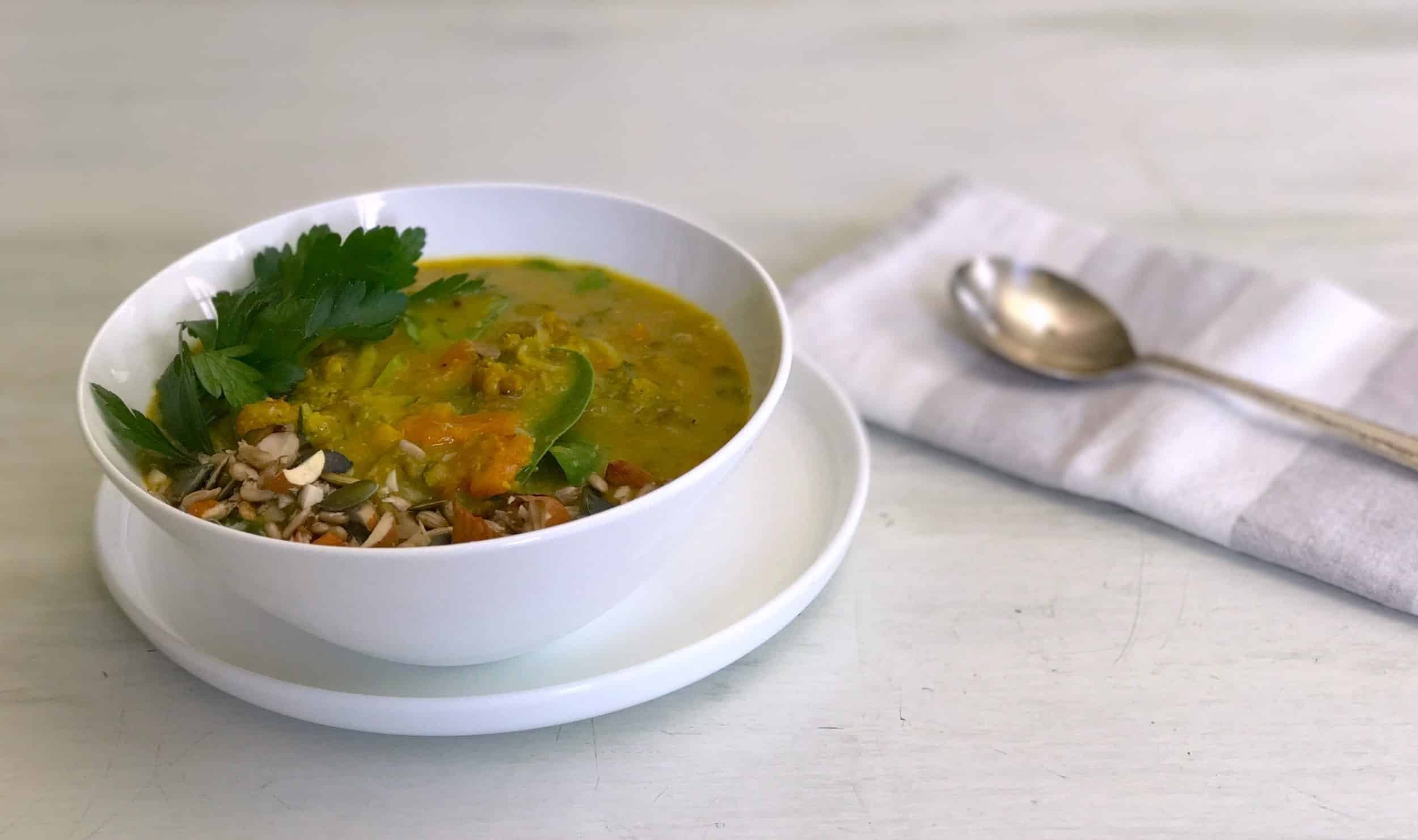 Mung Bean + Amaranth Kitchari w/ Spinach — Nourished + Nurtured