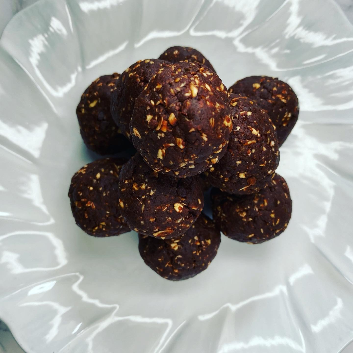 Double Chocolate Peanut Butter Bliss Balls • Nourished With Alice