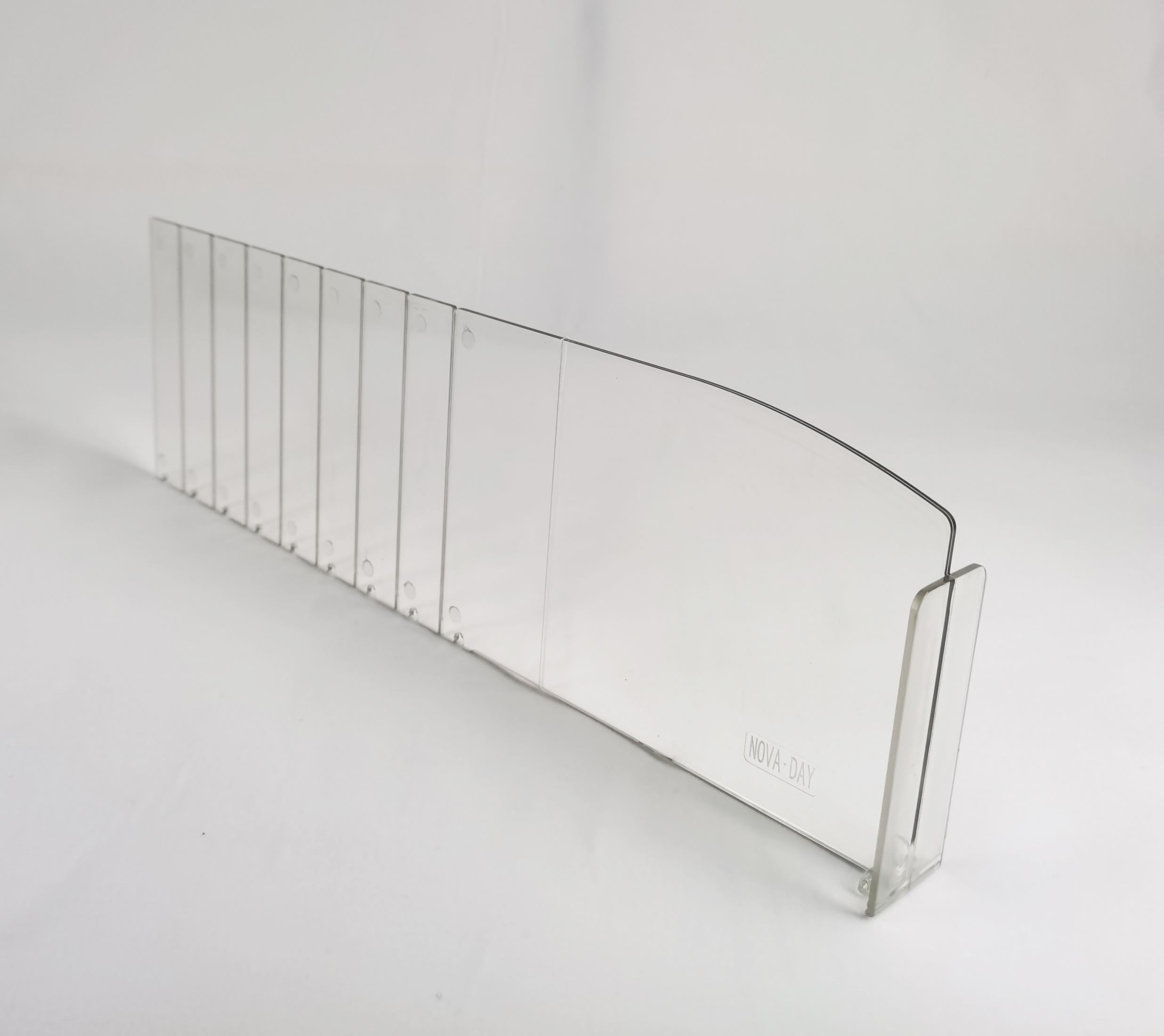 Shelf management PET Shelf Dividers,Breakable Plastic Shelf Divider