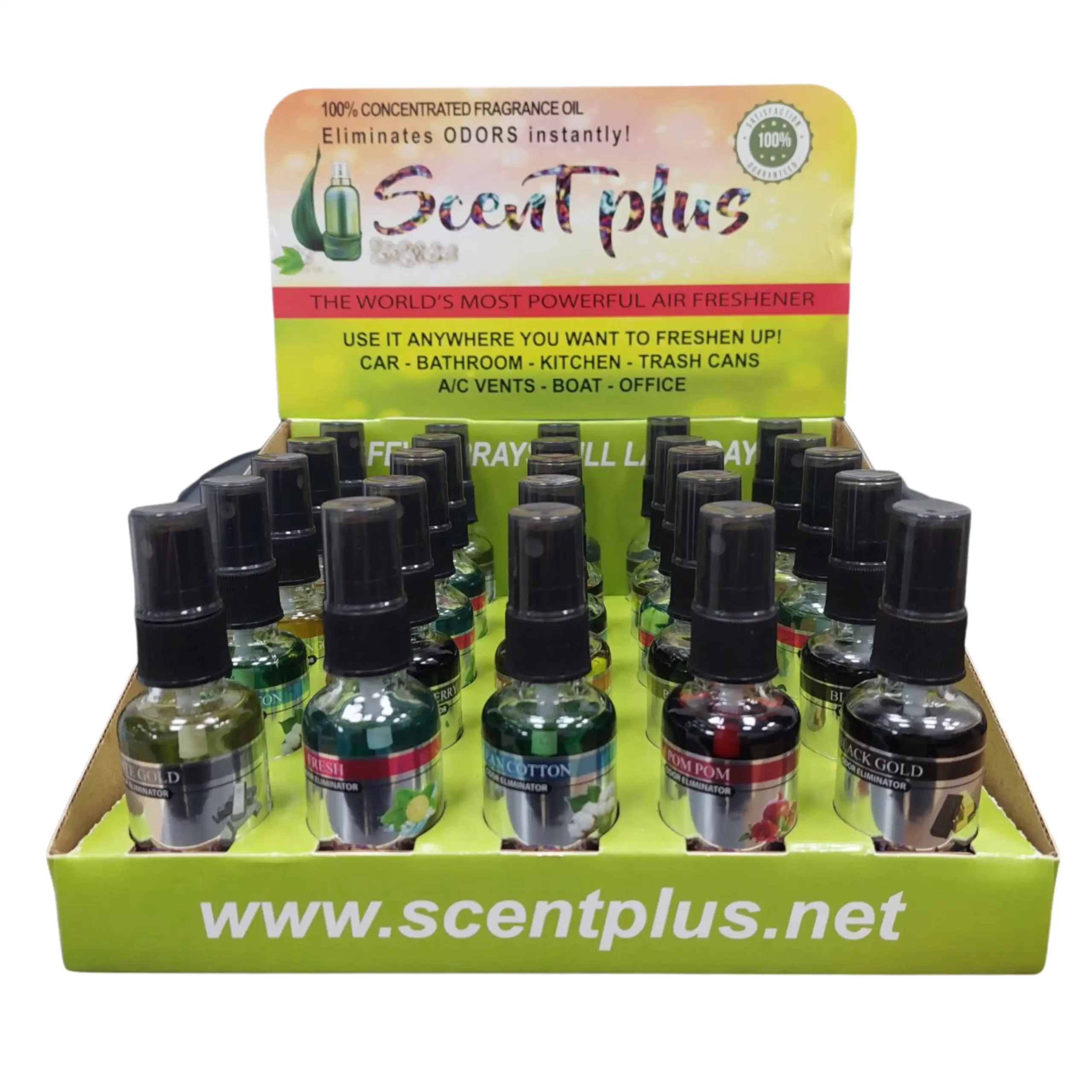 Air Freshener Display Case with 12 Assorted Fragrance (25 Pack) Nova