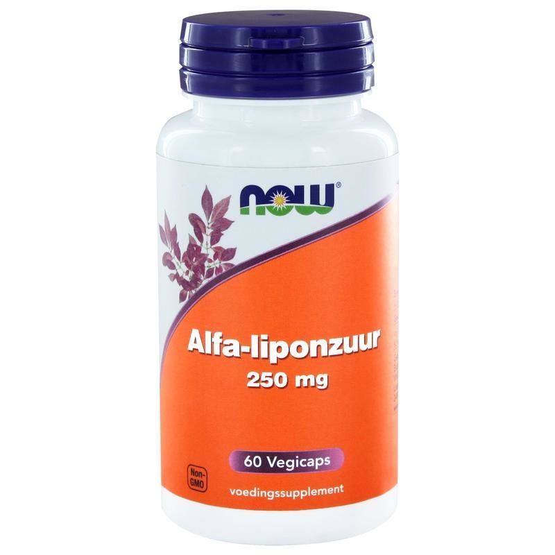 Alfa Liponzuur 250 mg 60 vegetarische capsules Now • Nova Vitae