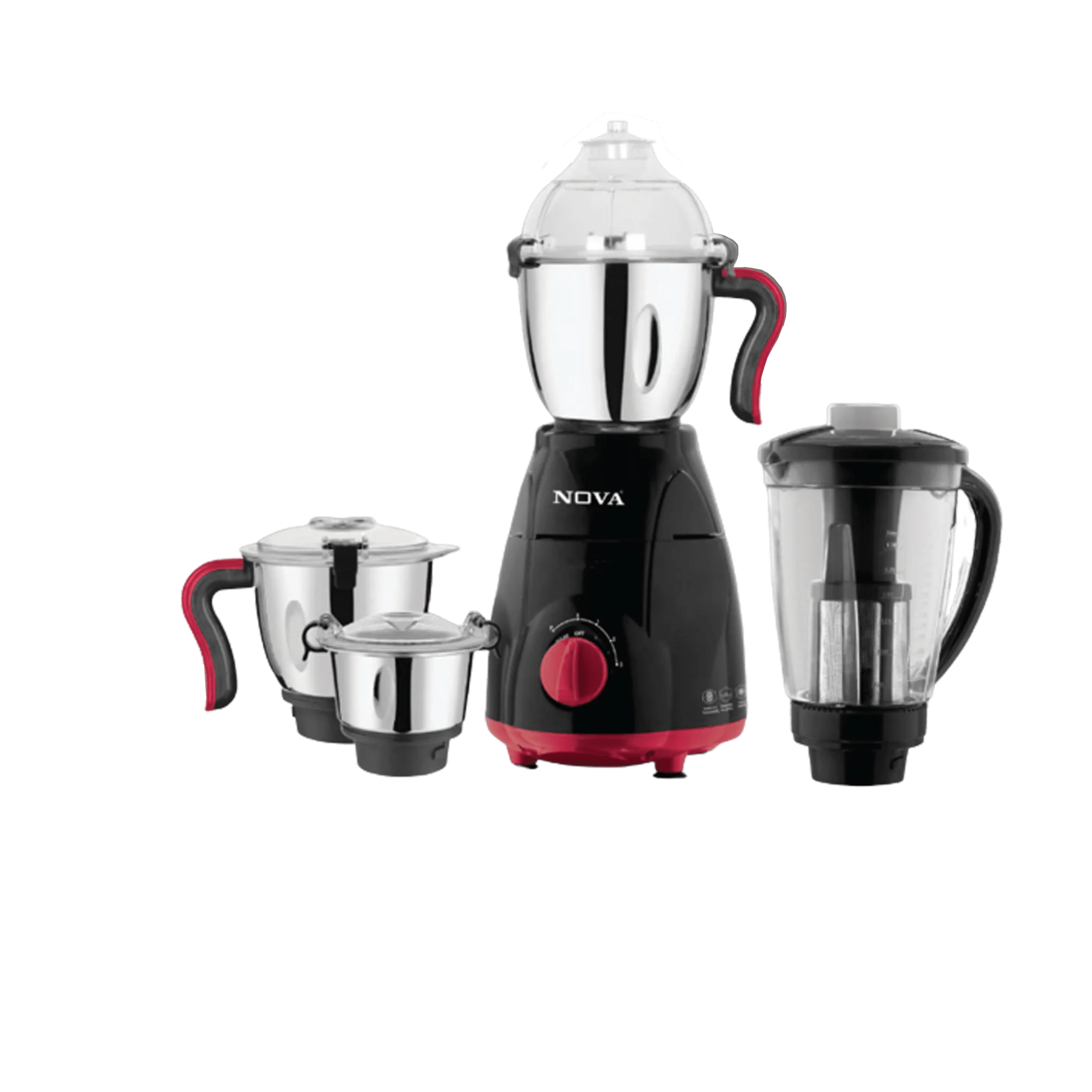 NOVA MIXER GRINDER & BLENDER NV 165 RV (4 in 1) Nova Electronics