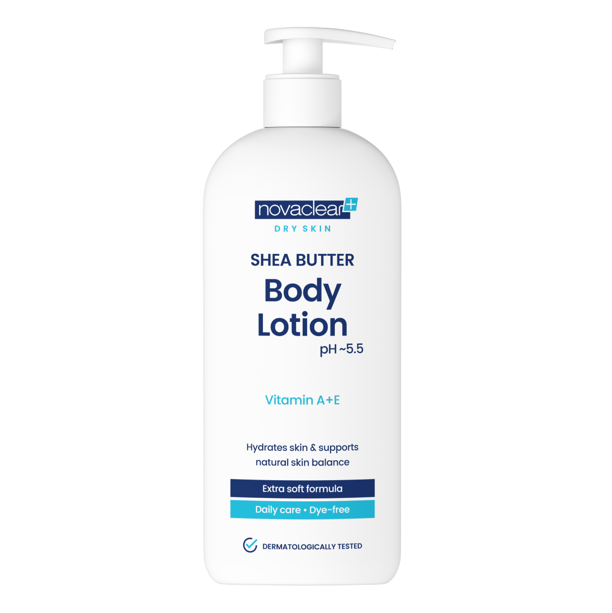 Shea Butter Body Lotion for dry skin Novaclear Basic Care