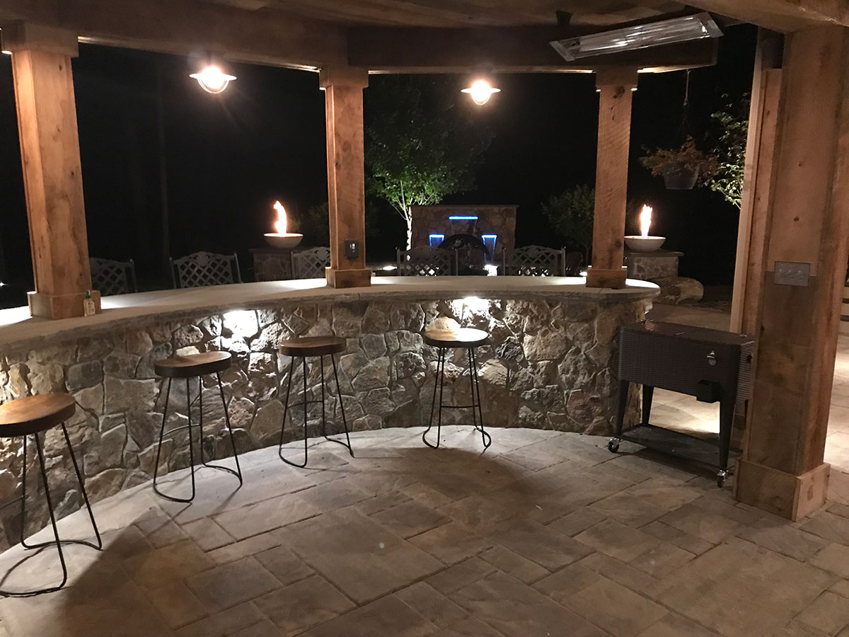 Outdoor Stone Bar & Buffet NOVA Outdoor Living Spaces & Gardens