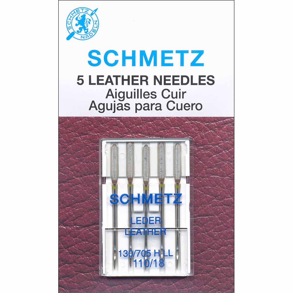 SCHMETZ Leather Needles Carded 110/18 5 count Nova Sewing Centre