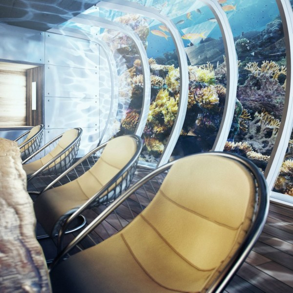 Water Discus Underwater Hotel футуристический подводный