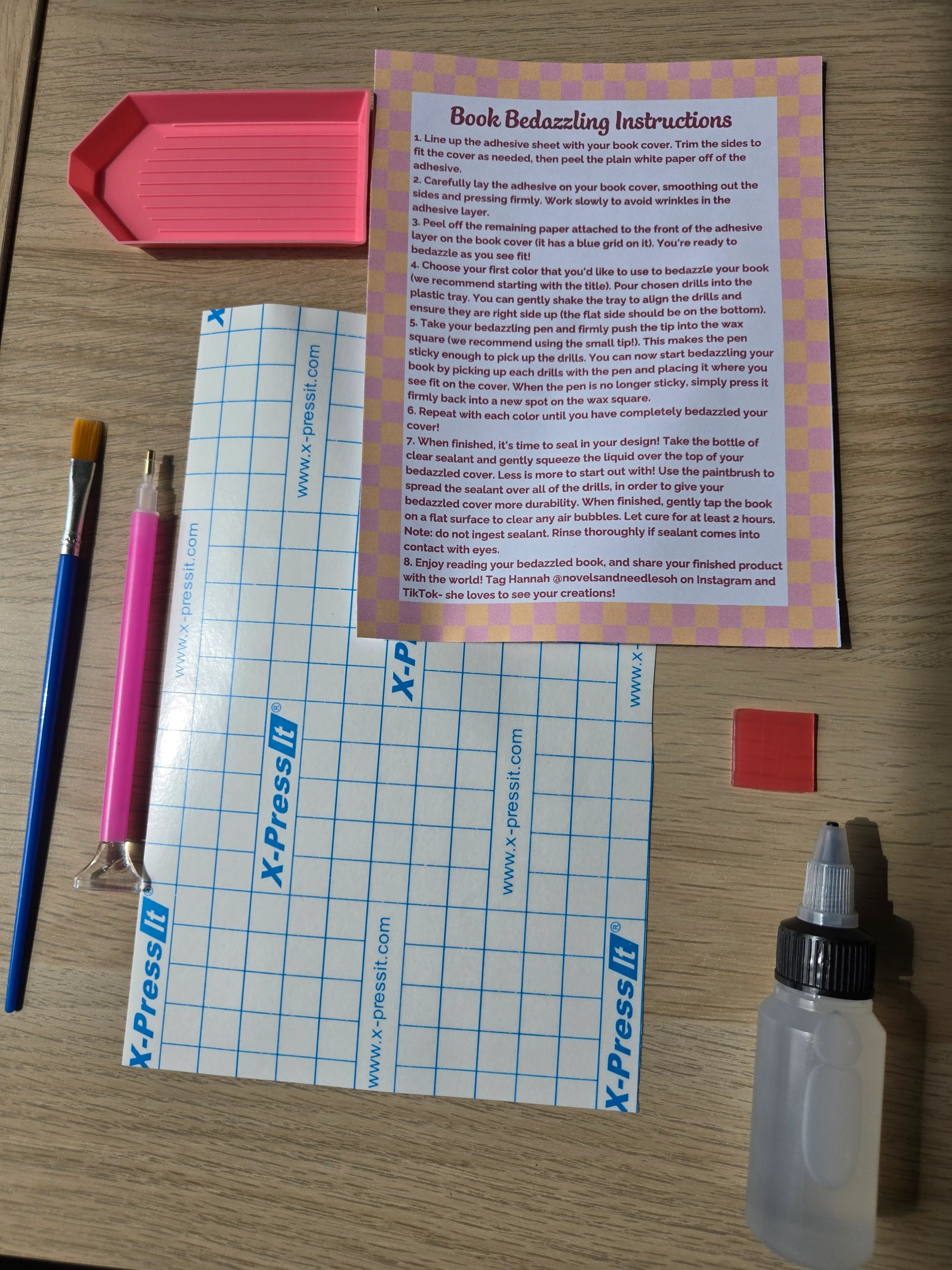 DIY Book Bedazzling Kit Novels and Needles LLC