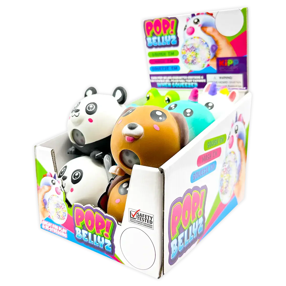 WHOLESALE POP BELLYZ PLUSH SQUEEZE TOY 12 PIECES PER DISPLAY 24661 Novelty Closeout