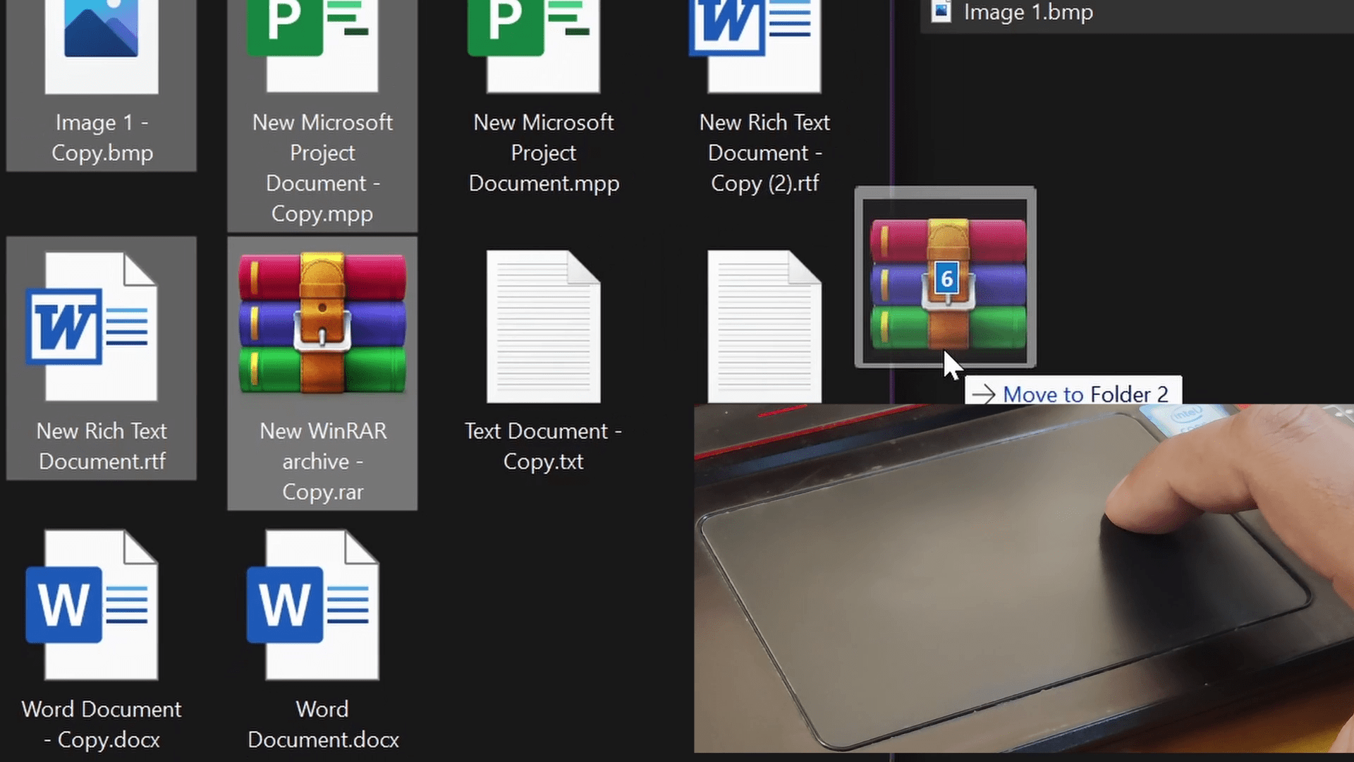 Drag and Drop Using The Touchpad without mouse on Windows Laptop