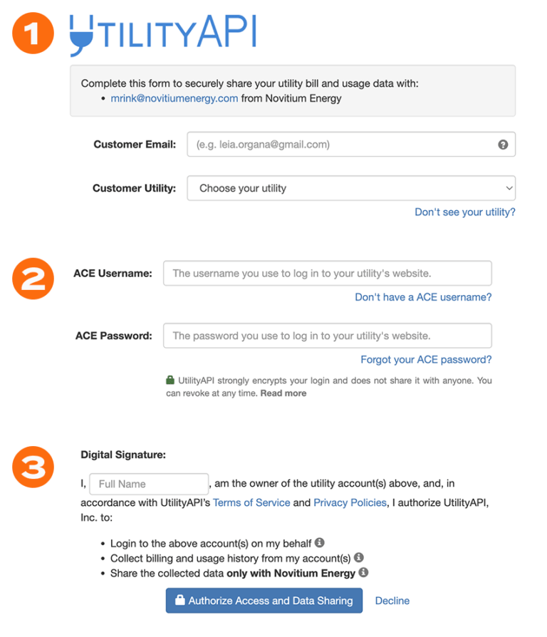 Sharing Your Utility Records With Us Novitium Energy