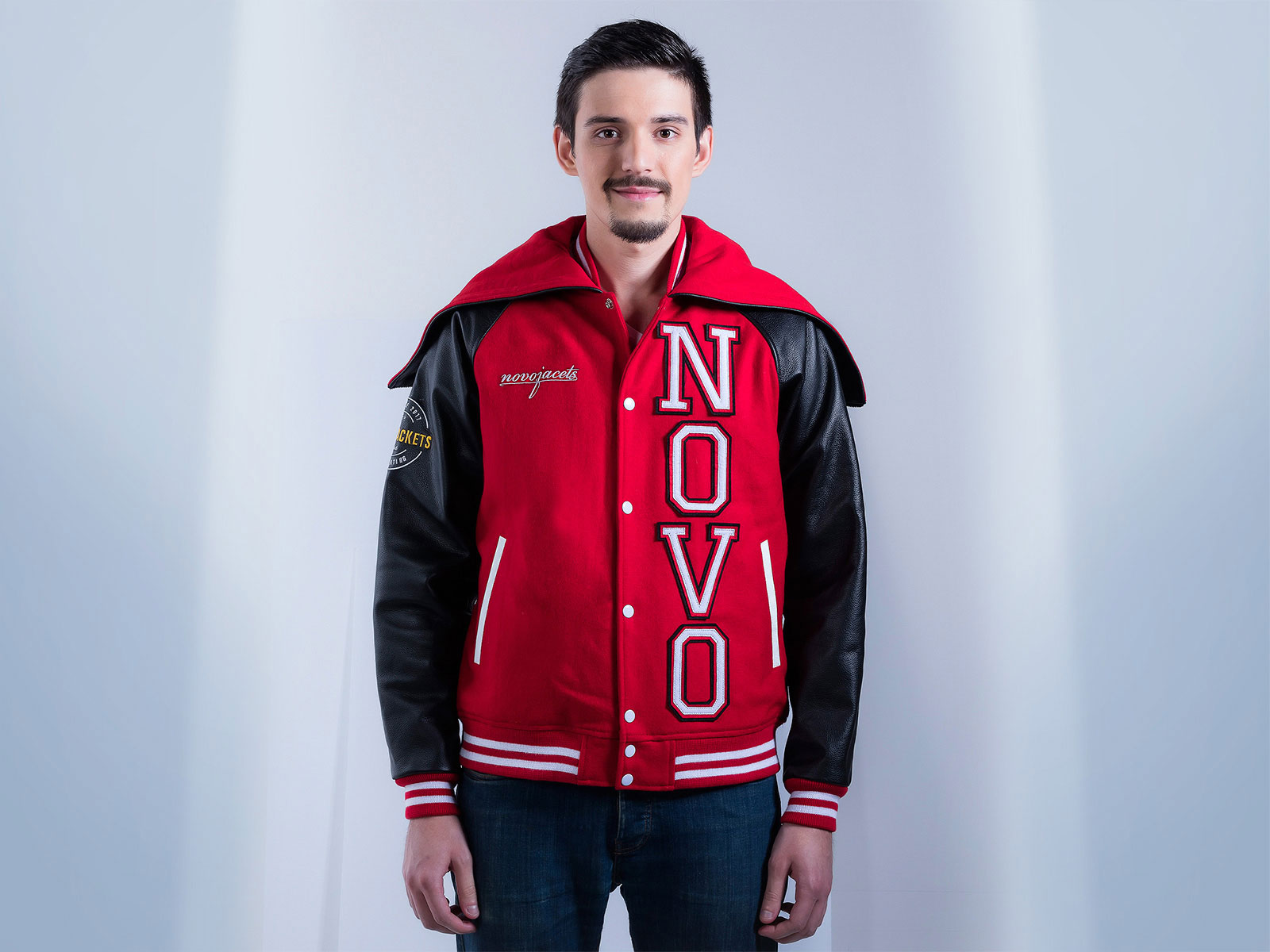 Zippered Hood Varsity Jacket Hoodie Jacket School Jackets