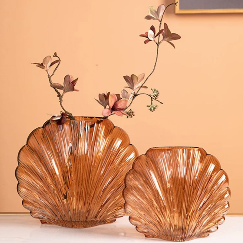 Scalloped Shell Glass Vase Nowadaisy