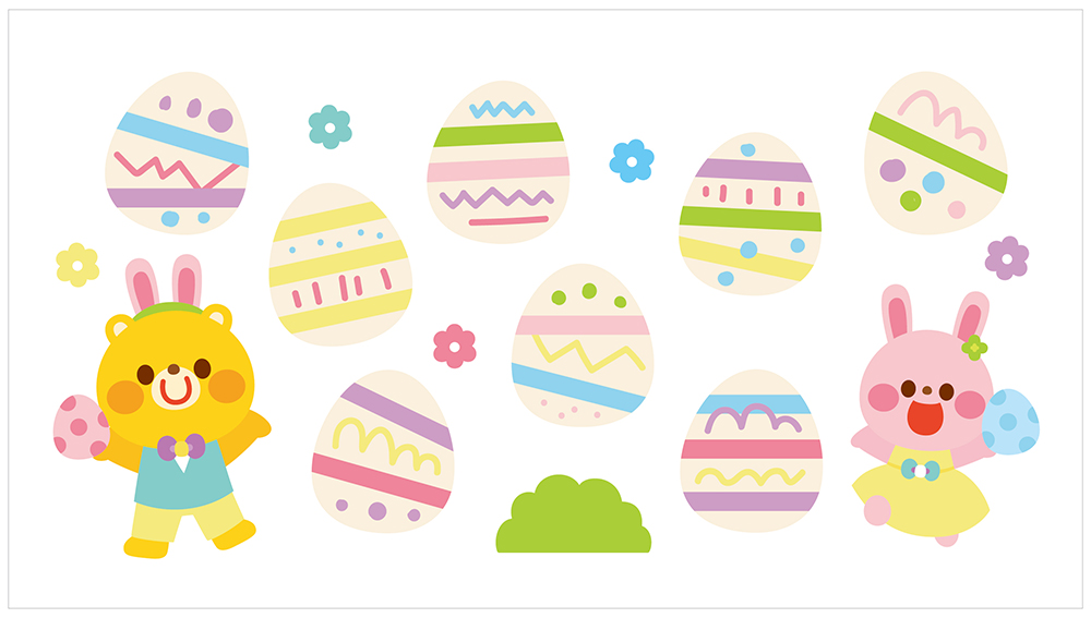 イースター♡うさぎ&ひよこ♡イースターエッグ