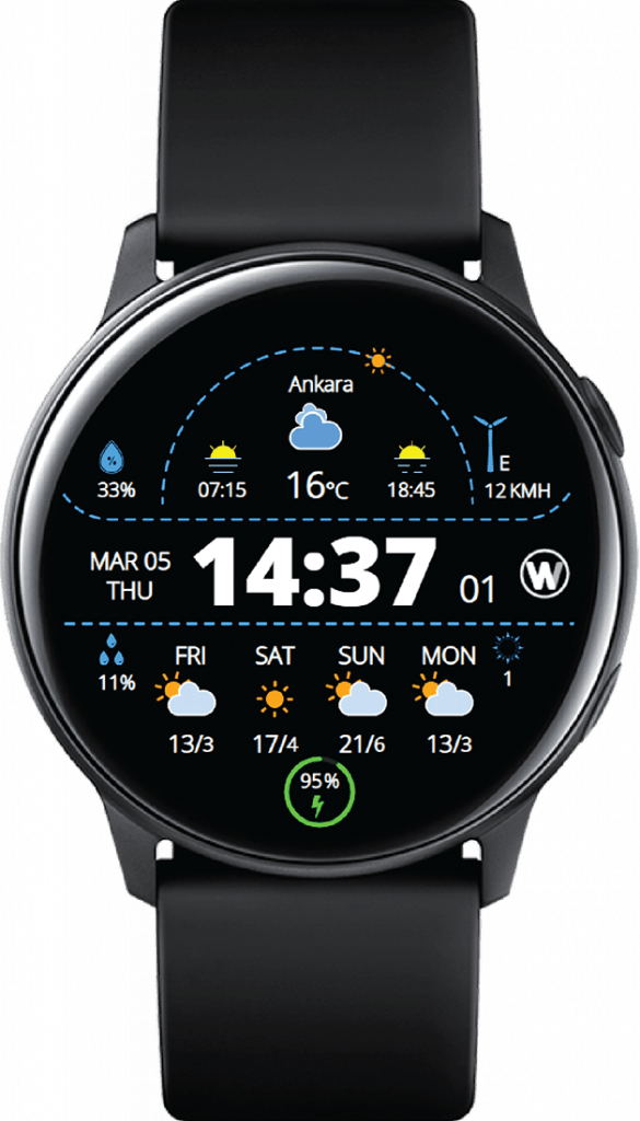 Animated Weather Now Watch Faces and Applications