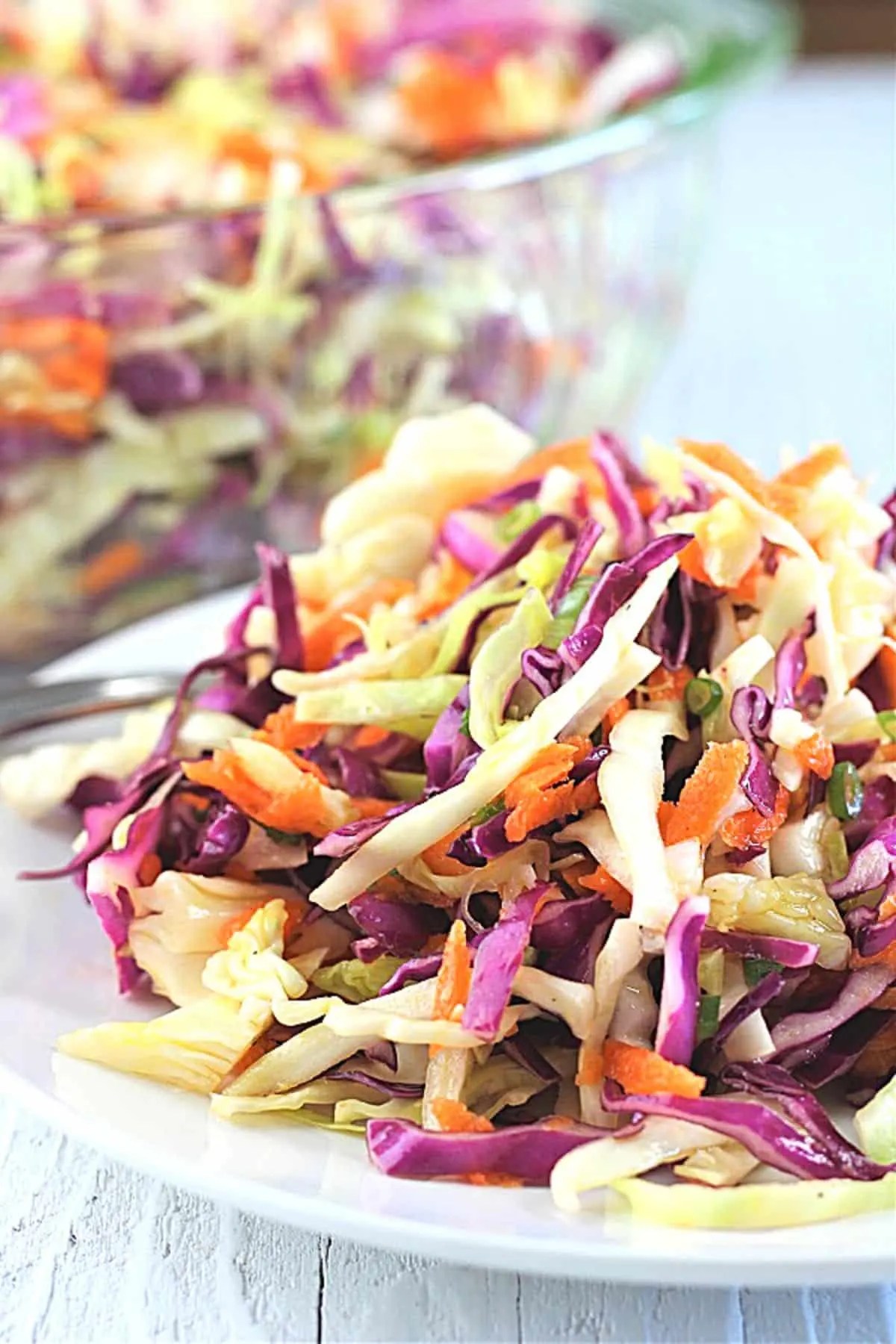 Sweet and Tangy NoMayo Coleslaw • Now Cook This!
