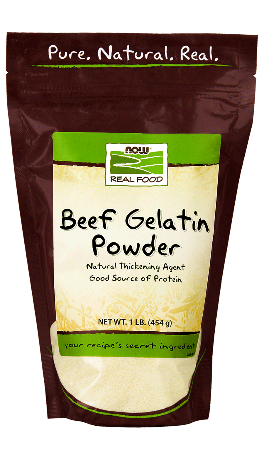 Beef Gelatin Powder żelatyna wołowa 454 g NOW