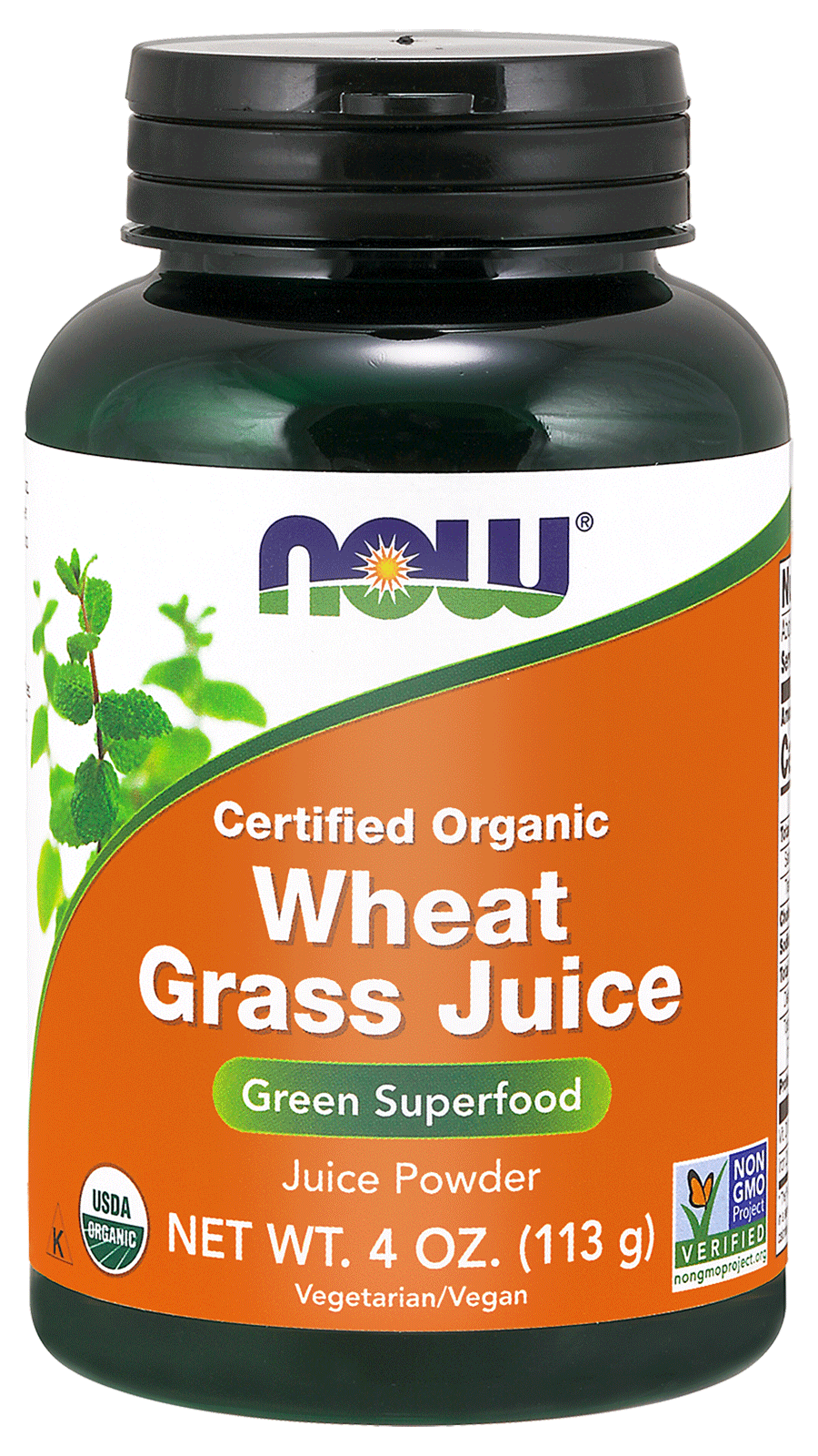 Wheat Grass Juice Powder, Organic 113 g NOW