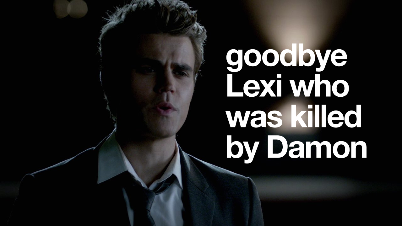 Previously on The Vampire Diaries NoWhiteNoise
