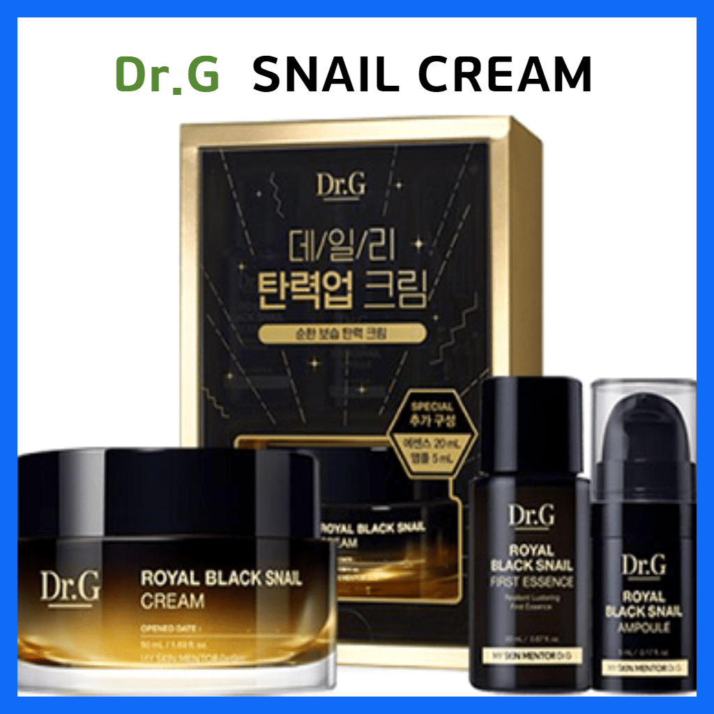 [ Dr.G ] KOREA Royal Black Snail Cream 50ml + First Essence 20ml