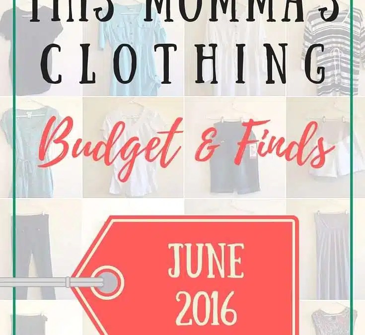 This Momma's Clothing Budget & Finds June 2016 Easy Fashion for Moms