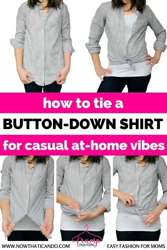 How to Tie a Knot in a ButtonDown Shirt for a Casual Chic Look Easy