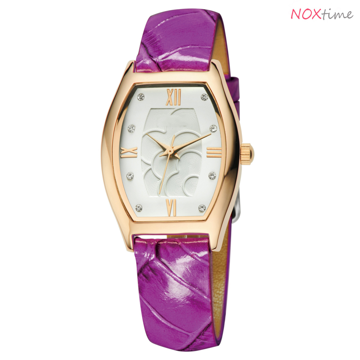 lady watch purple leather