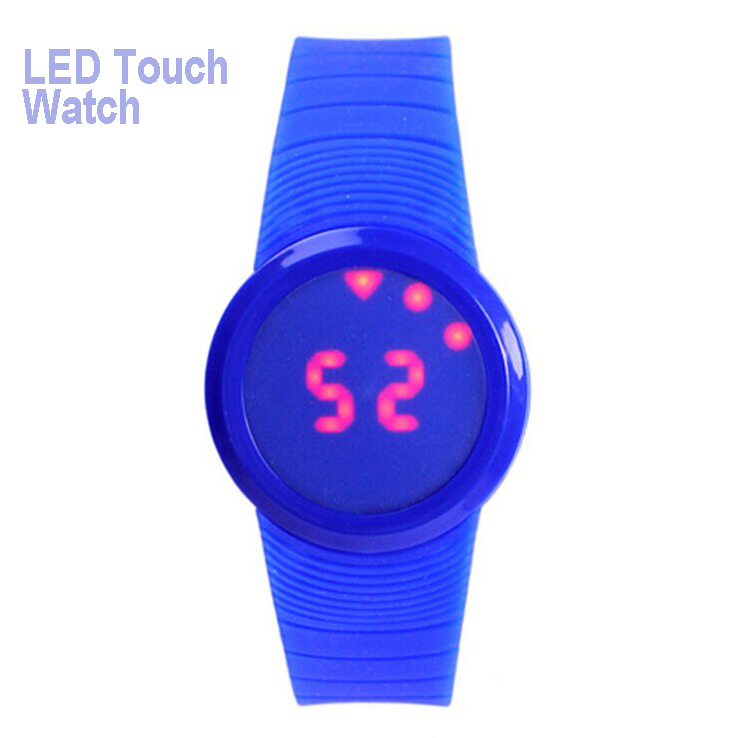 touch led watch, led touch watch, touch screen watch