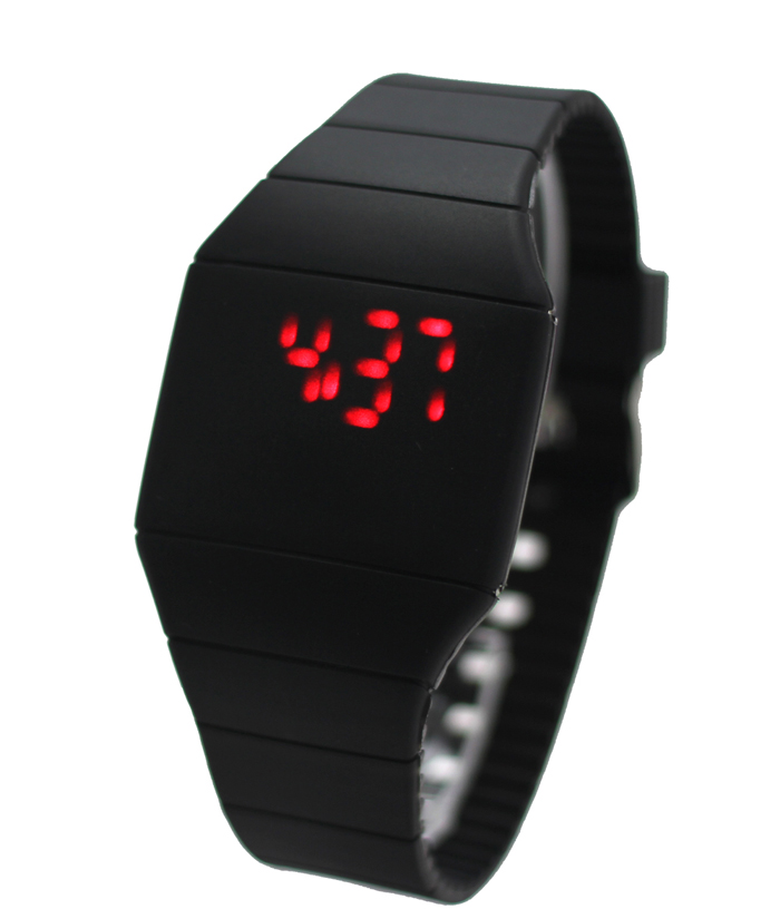 touch led watch, led touch watch, touch screen watch