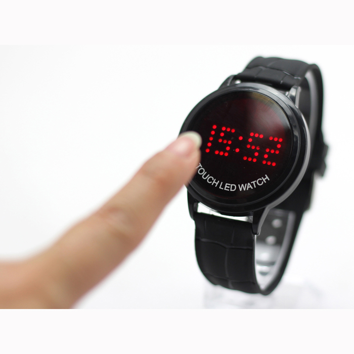 touch led watch, led touch watch, touch screen watch