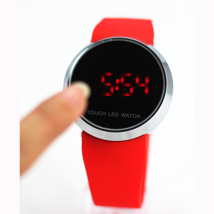 touch led watch, led touch watch, touch screen watch