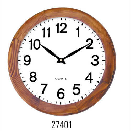 wooden wall clock, wood clock