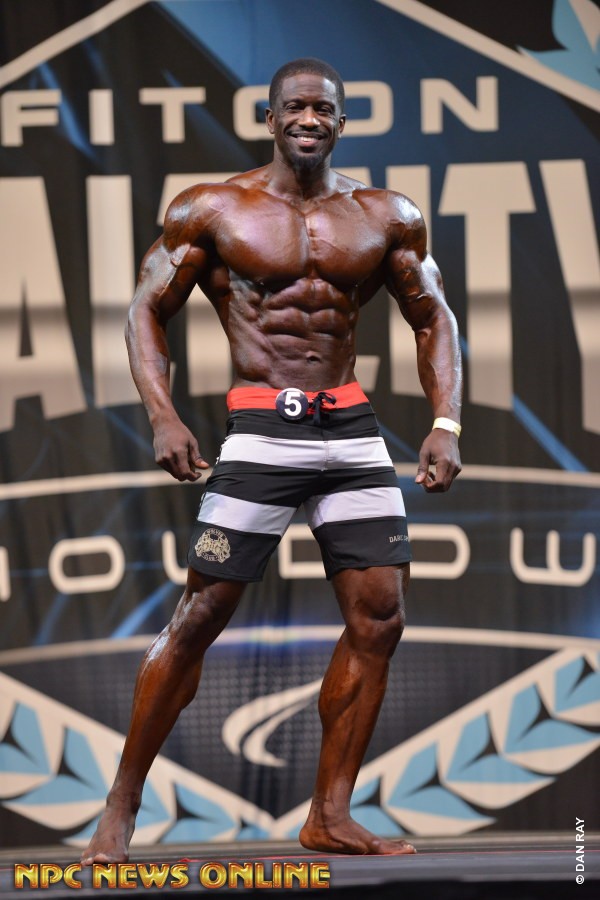 NPC/IFBB Pro League Transformation Men’s Physique Competitor Brown IFBB PRO