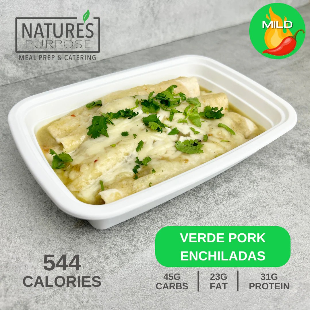 Arizona's Best Verde Pork Enchiladas Natures Purpose Meal Prep