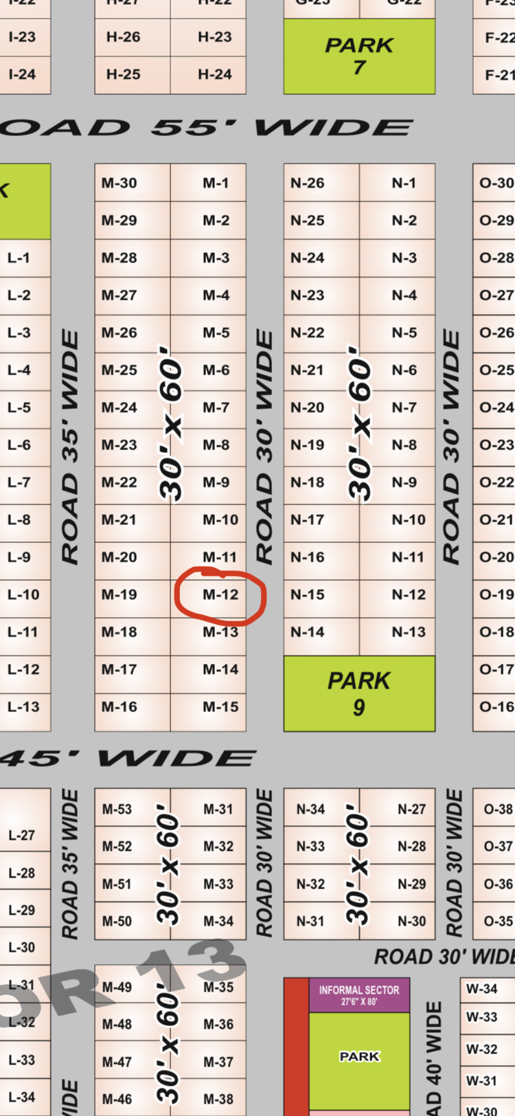 Plot 30*60, East Facing, Ridhi Sidhi 2, Sri Ganganagar NPEX Nearby