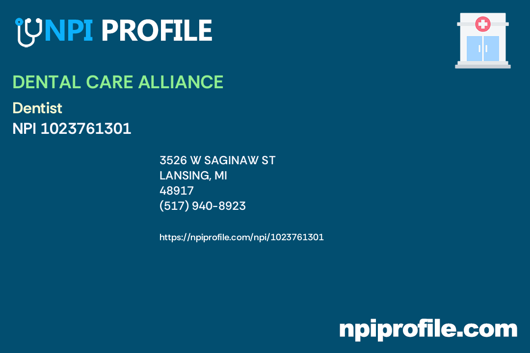DENTAL CARE ALLIANCE Accepted Health Plans and Insurance Coverage