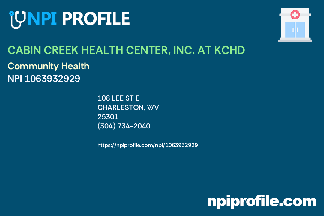 CABIN CREEK HEALTH CENTER, INC. AT KCHD Accepted Health Plans and