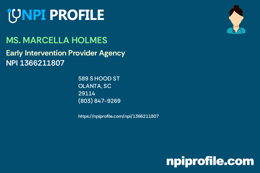 MS. MARCELLA HOLMES Similar Providers Nearby