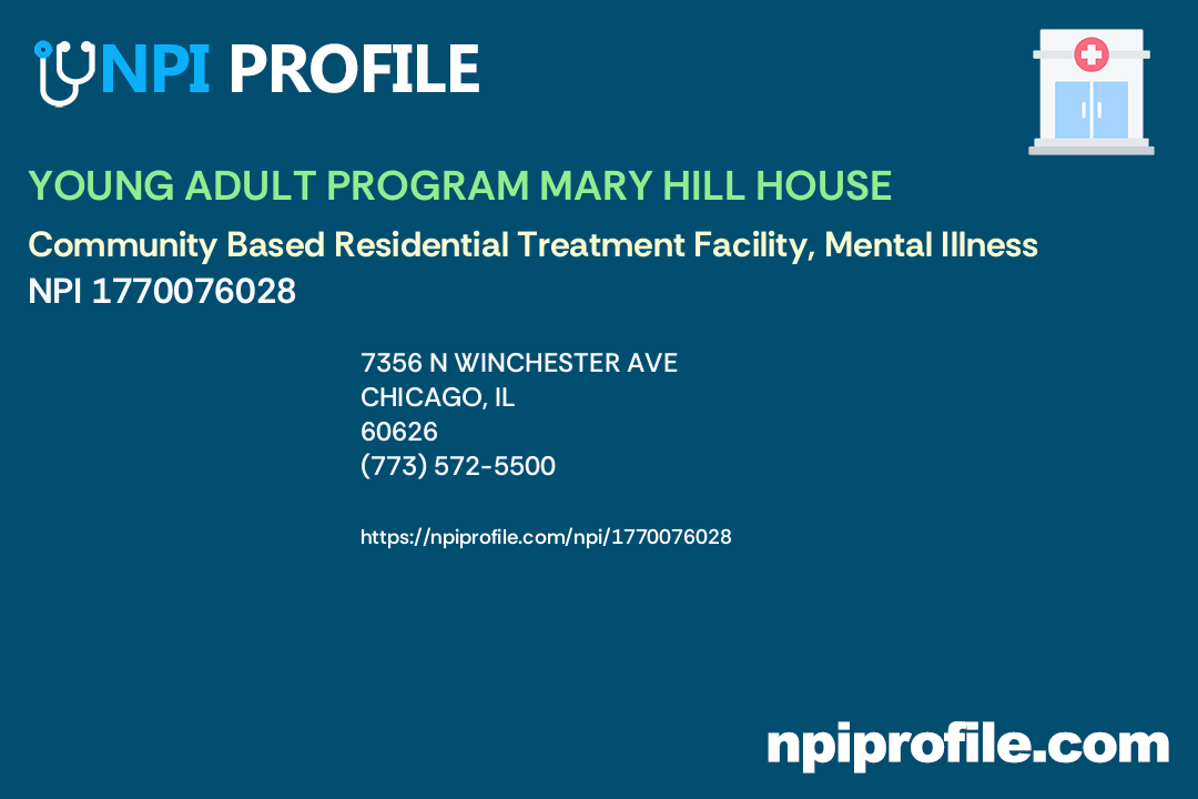 YOUNG ADULT PROGRAM MARY HILL HOUSE Accepted Health Plans and