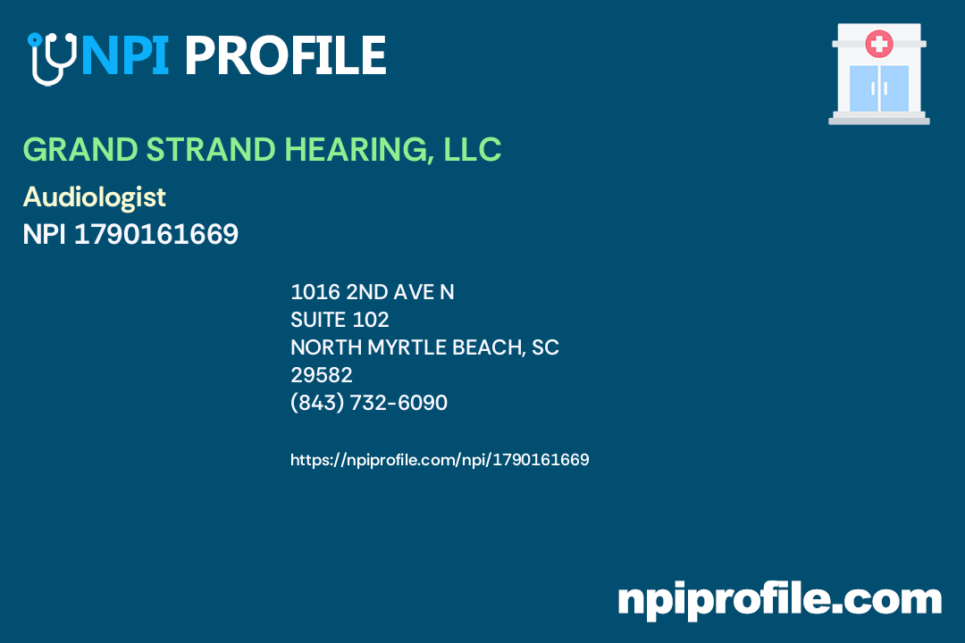 GRAND STRAND HEARING Accepted Health Plans and Insurance Coverage