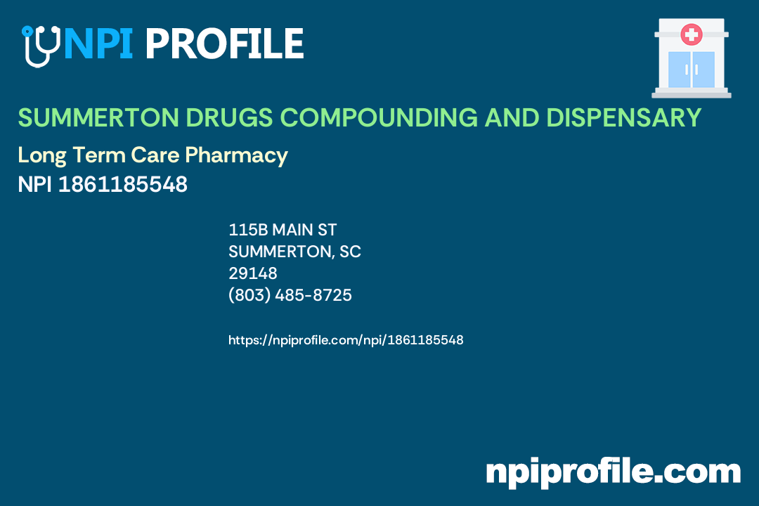SUMMERTON DRUGS COMPOUNDING AND DISPENSARY Accepted Health Plans and